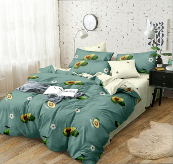 Комплект постельного белья Евромакси, поплин (Авокадо, зеленый)